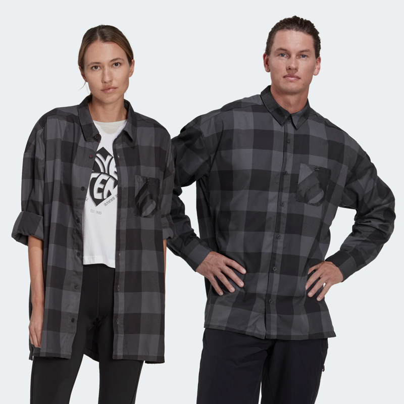 Five Ten Brand of the Brave Flannel LS Shirt Grey Six/Black-3